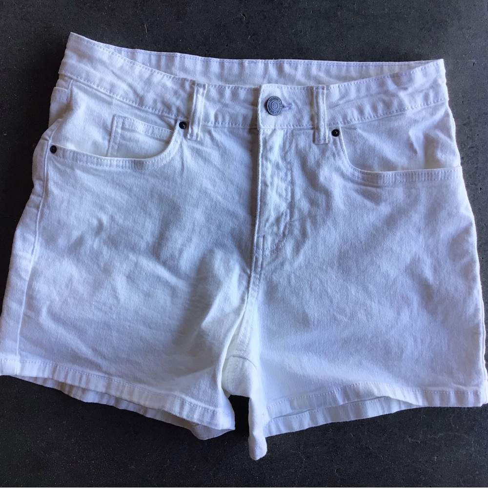 White Denim Shorts